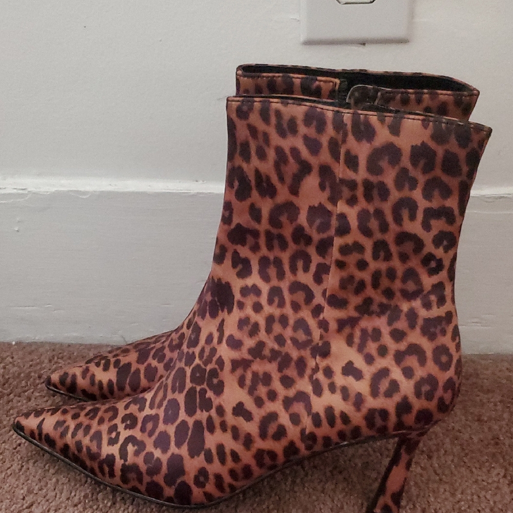 Steve Madden Leopard Heeled Boots